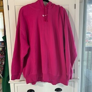 Nike Women’s oversized hoodie pink XXL sweatshirt